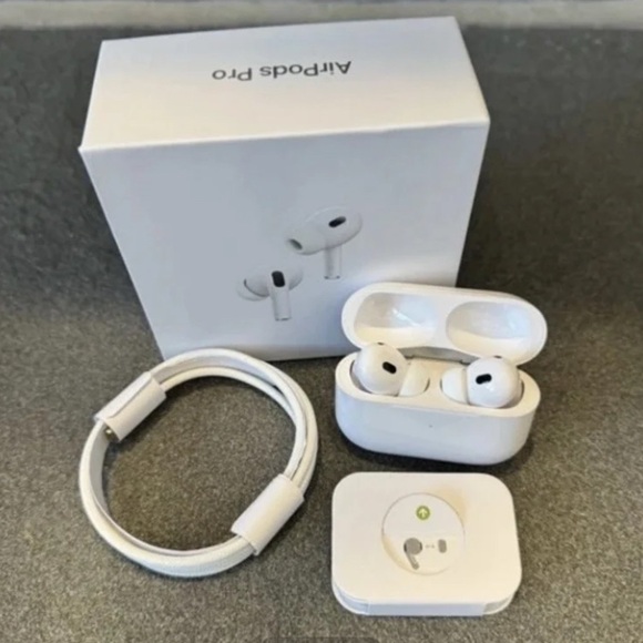 Apple AirPods Pro with White Charging Case and Cable